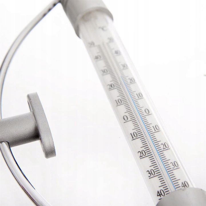 Nowoczesny TERMOMETR OKIENNY balkonowy zewnętrzny ścienny ogrodowy na