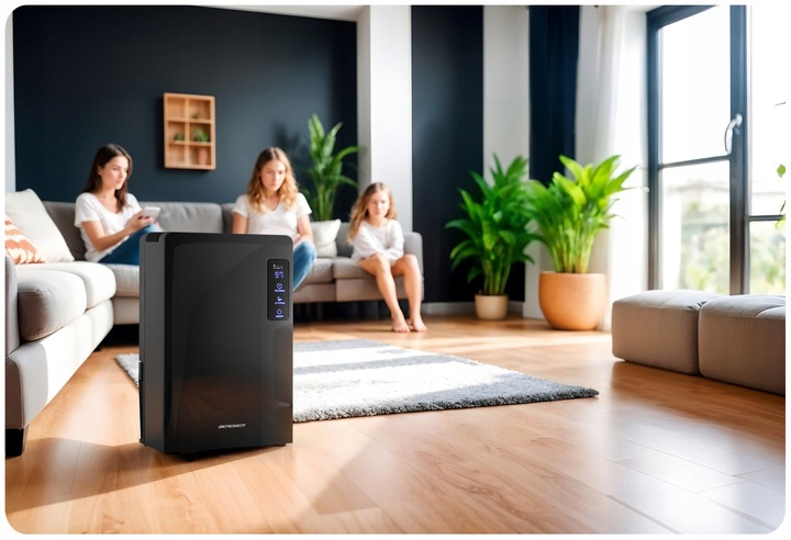 OSUSZACZ OCZYSZCZACZ POWIETRZA POCHŁANIACZ WILGOCI LAMPA UV 2200 ml