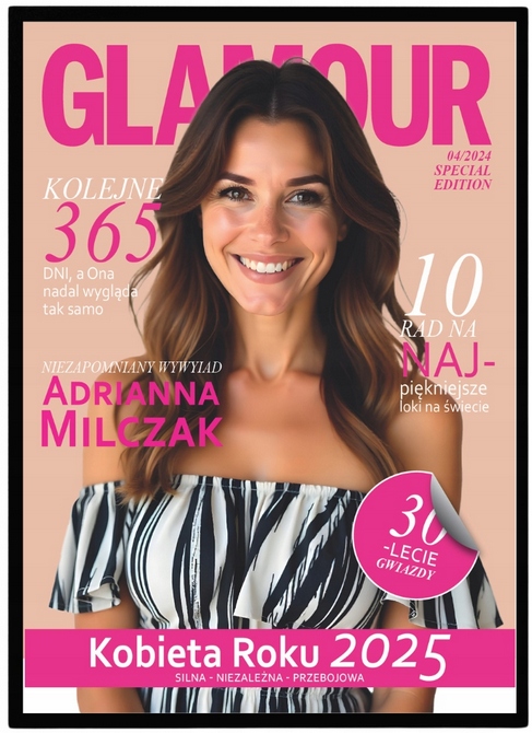 PREZENT na 18, 20, 30, 40, 50, 60 urodziny - OKŁADKA gazety + RAMKA A3