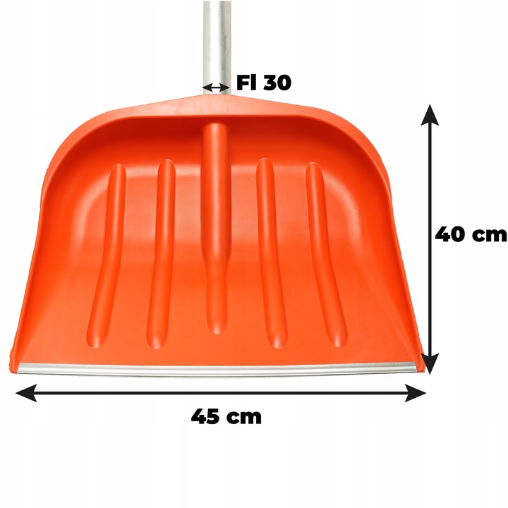 ŁOPATA ŚNIEGOWA profilowany trzonek MOCNA SZUFLA do śniegu