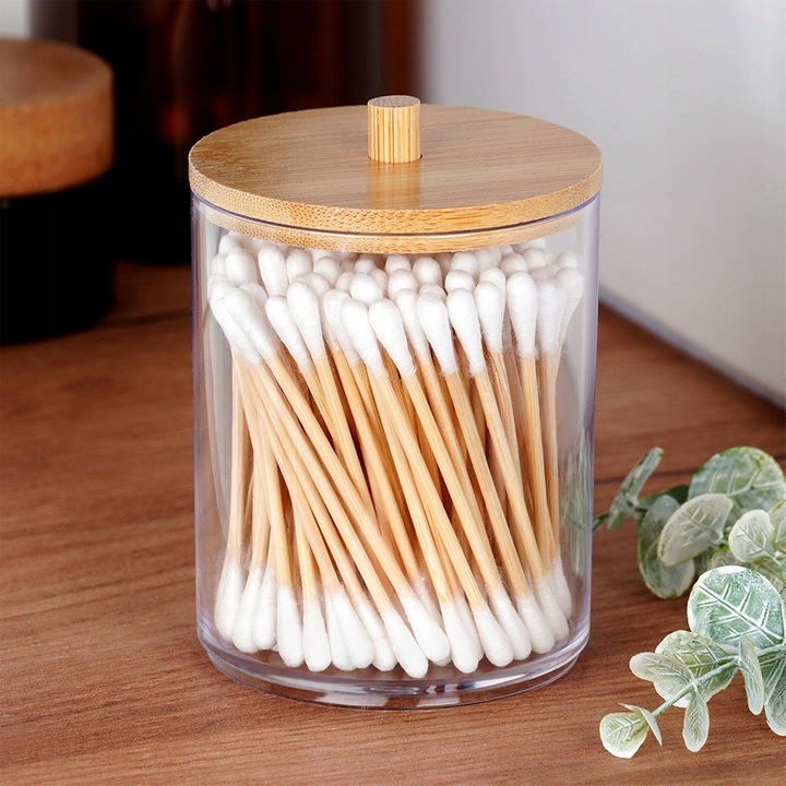 2x Pojemnik ŁAZIENKOWY organizer patyczki płatki kosmetyczne higieniczne