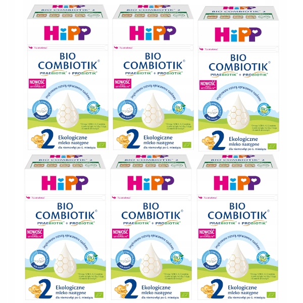 Mleko HIPP 2 BIO COMBIOTIK Mleko następne po 6 miesiącu 6x550g