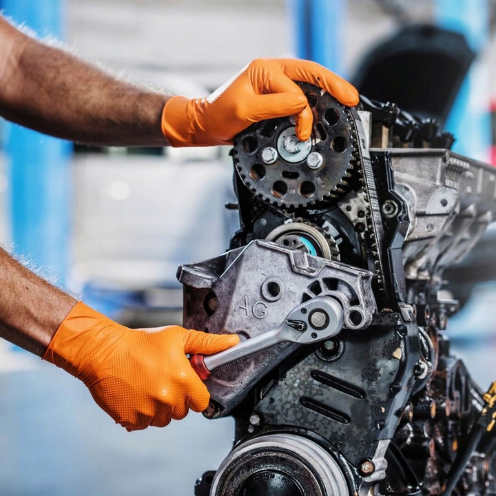 Rękawice Nitrylowe Mercator GOGRIP ORANGE Pomarańczowe 50 sztuk XL