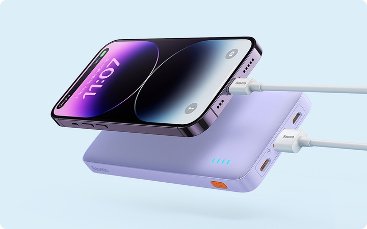 BASEUS POWER BANK Z SZYBKIM ŁADOWANIEM 10000MAH 20W USB-C USB-A BEZPIECZNY