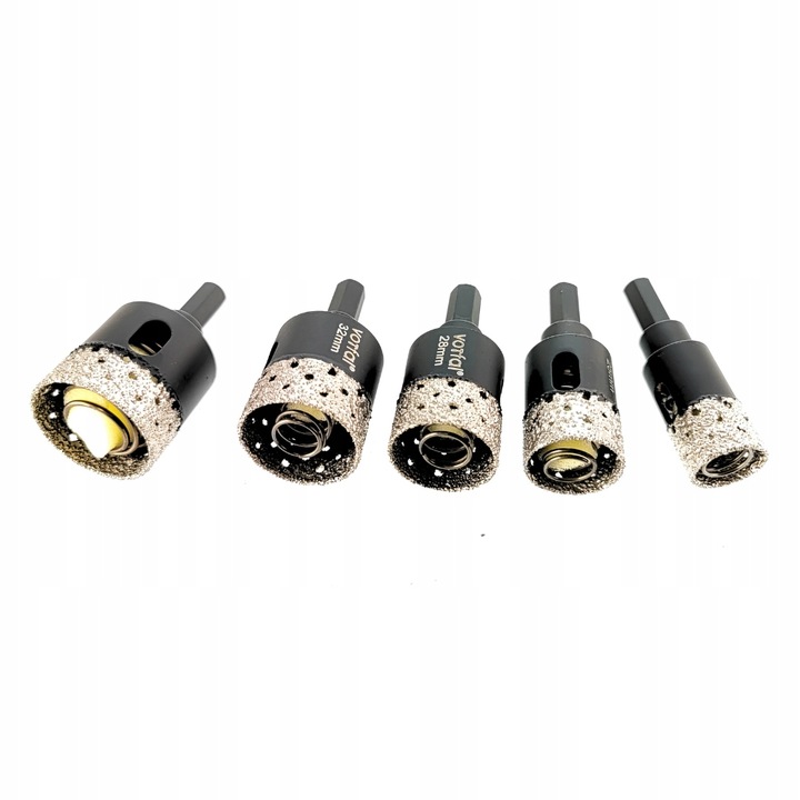 OTWORNICA DIAMENTOWA KORONKA DO GRESU M14 ZESTAW ⌀ 6,8,10,35,68 mm ADAPTER