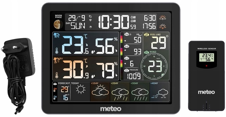 MULTI STACJA POGODOWY METEO SP400 WIFI +MIERNIK POWIETRZA HIGROMETR