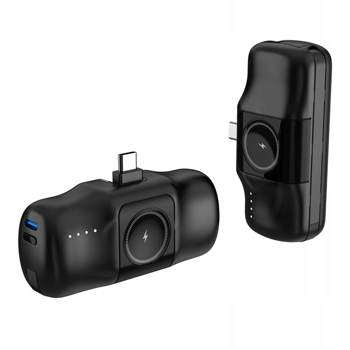 Mini powerbank Wozinsky WF16-YCS 5000mAh 15W USB-C z wbudowanym kablem USB-