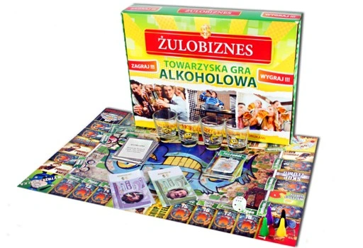 GRA PLANSZOWA TOWARZYSKA ŻULOBIZNES Z KIELISZKAMI