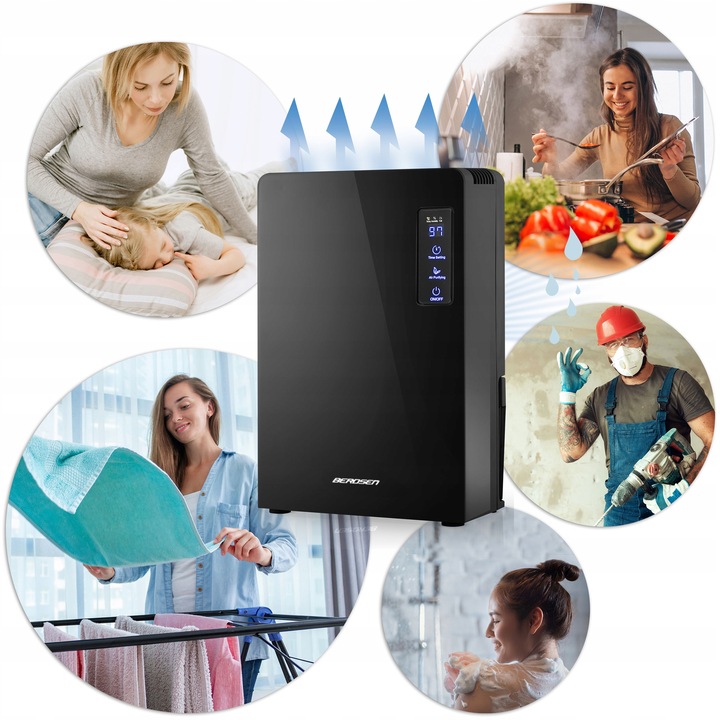 OSUSZACZ OCZYSZCZACZ POWIETRZA POCHŁANIACZ WILGOCI LAMPA UV 2200 ml