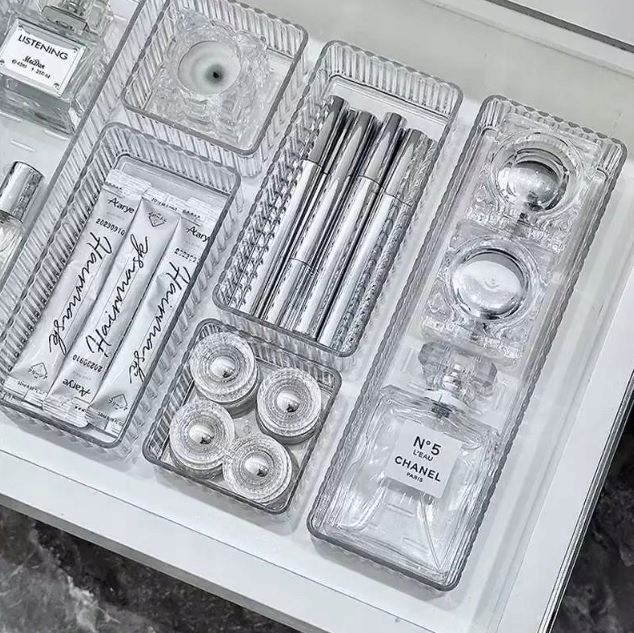 ORGANIZER NA KOSMETYKI WKŁAD DO SZUFLADY POJEMNIK TACKA PERFUMY MODUŁOWY 7