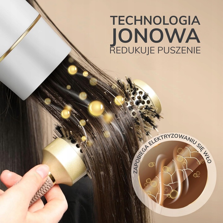 Suszarka do włosów mała LEBENLANG 2100W jonizacja składana zimny