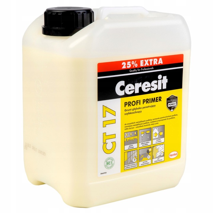 CERESIT GRUNT PENETRUJĄCY SZYBKOSCHNĄCY CT17 5L
