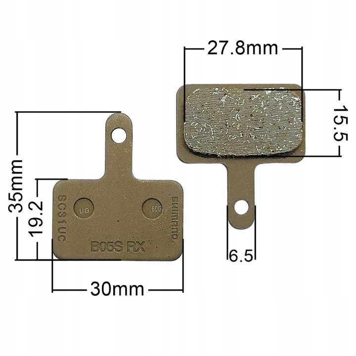 Klocki Shimano B01S B03S B05S żywiczne