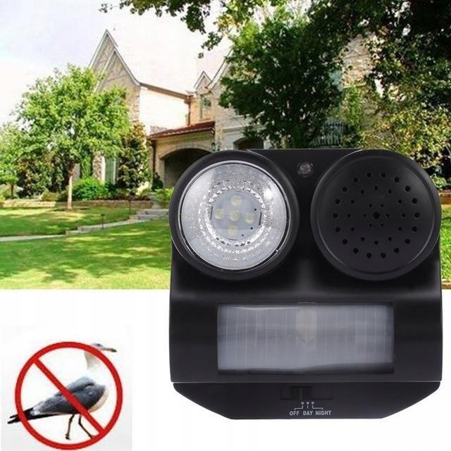 ODSTRASZACZ NA PTAKI ODSTRASZACZ ZWIERZĄT PSÓW KOTÓW DZIKÓW MYSZ 7w1