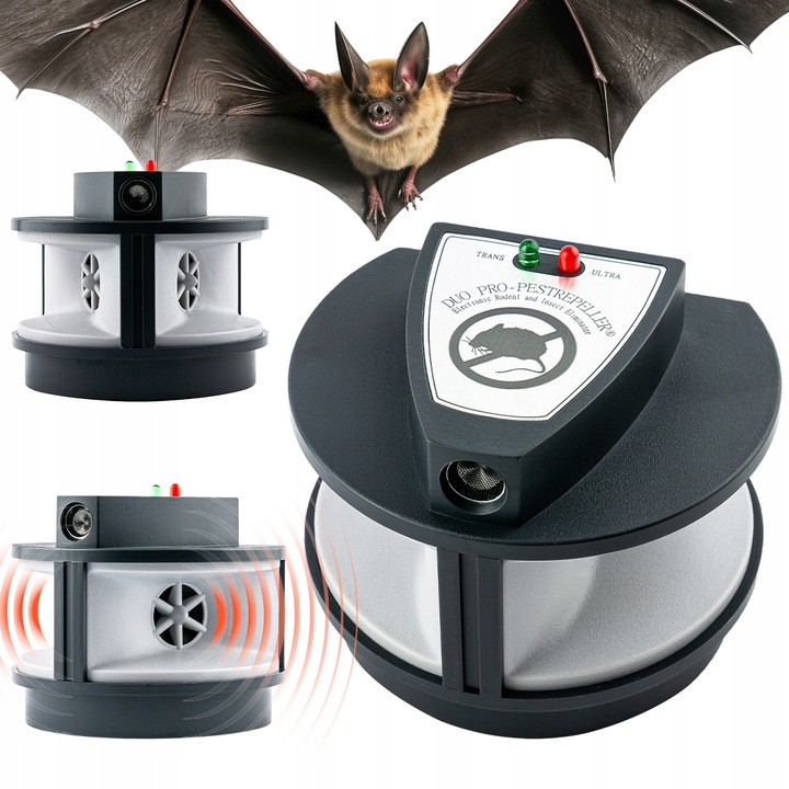 MOCNY! Odstraszacz KUN MYSZY NIETOPERZY Duo Pro Pestrepeller LS-927M