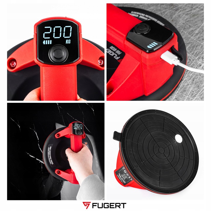 PRZYSSAWKA DO PŁYTEK PRÓŻNIOWA ELEKTRYCZNA UCHWYT DO GRESU 210MM