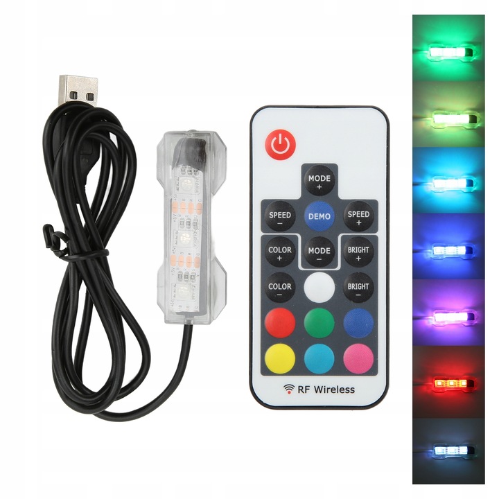 ŚWIETLÓWKA LED RGB AKWARIUM PILOT 6 CM