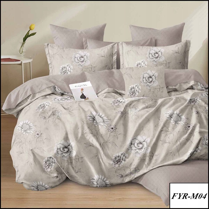 GRUBA DWUSTRONNA POŚCIEL FLANELOWA 160x200 2 POSZEWKI 70x80 FLANELA KOMPLET