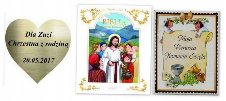 Przyjąłem Jezusa Biblia na Pierwszą Komunię w etui