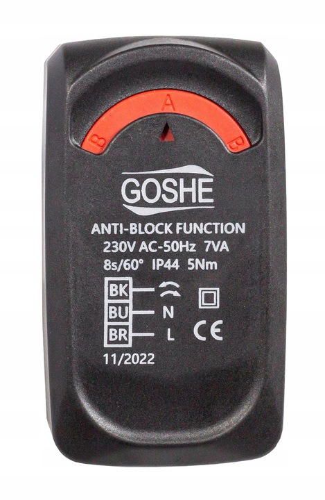 ZAWÓR STREFOWY PRZEŁĄCZAJĄCY 3-DROGOWY 1" CAL DN25 KVS 8m³/h Z