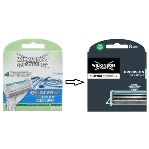 8 szt. wkłady Wilkinson Quattro Titanium Sensitive