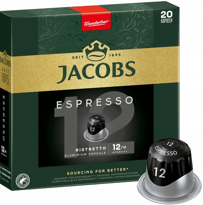 SUPER ZESTAW JACOBS D.EGBERTS KAWA NESPRESSO 10x10