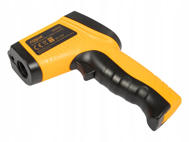 MIERNIK PIROMETR LASEROWY TEMPERATURY TERMOMETR BEZDOTYKOWY -50 +550 WH550