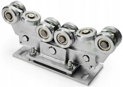 WÓZEK WÓZKI ROLKI DO BRAMY PRZESUWNEJ ZESTAW 80x80