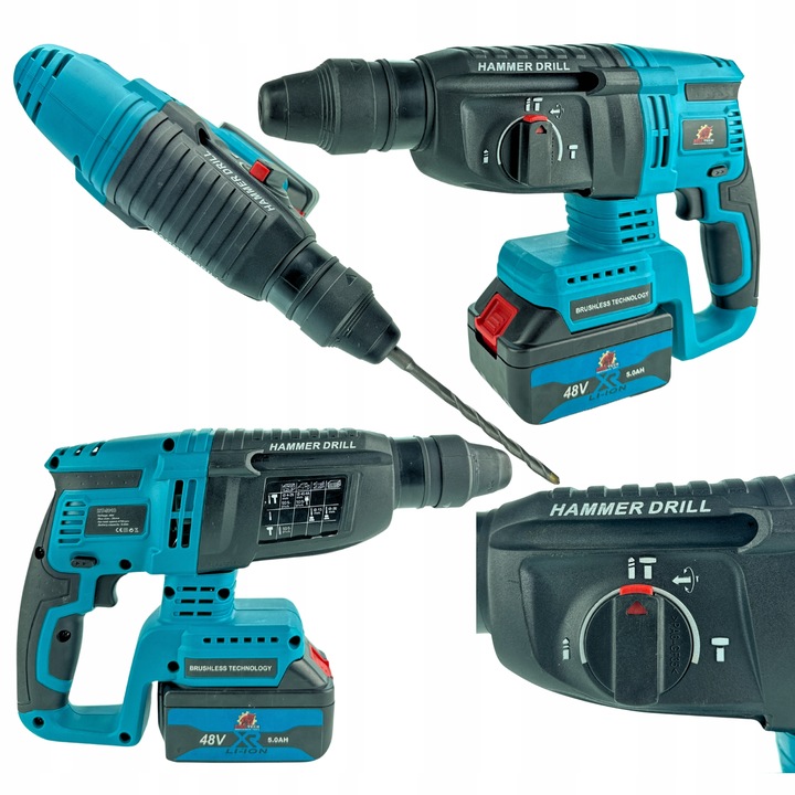 ZESTAW 6W1 WKRĘTARKA KLUCZ UDAROWY MŁOTOWIERTARKA SZLIFIERKA PIŁA