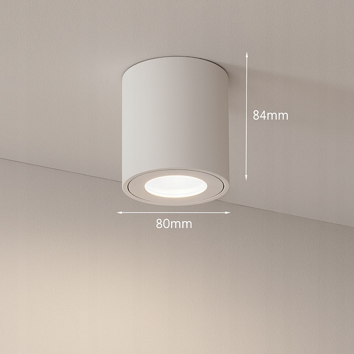 Oprawa Halogenowa sufitowa Natynkowa Tuba LED GU10 spot BIAŁA