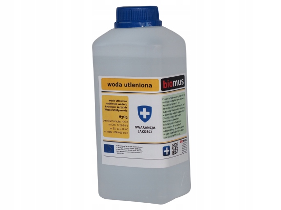 WODA UTLENIONA 3% CZDA nadtlenek wodoru Czysty Do Analizy 1L BIOMUS