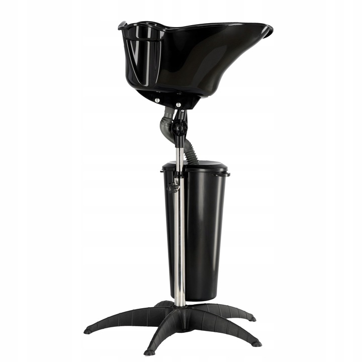 Przenośna myjka myjnia fryzjerska na statywie regulowana mobilna + zbiornik