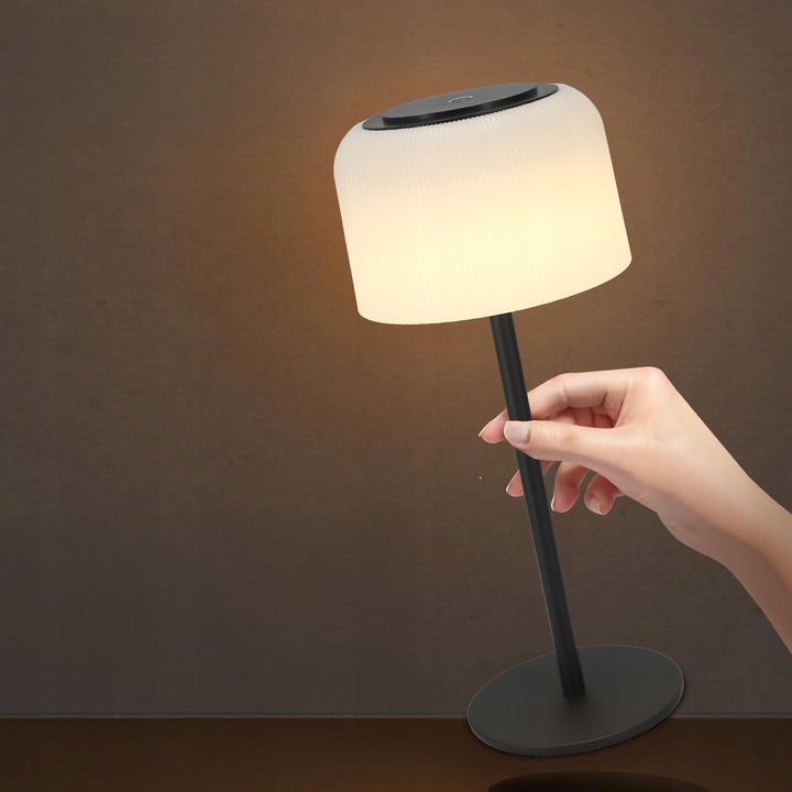 Lampka Na Biurko Stołowa LED Dotyk Akumulatorowa Ściemniacz 3 Barwy