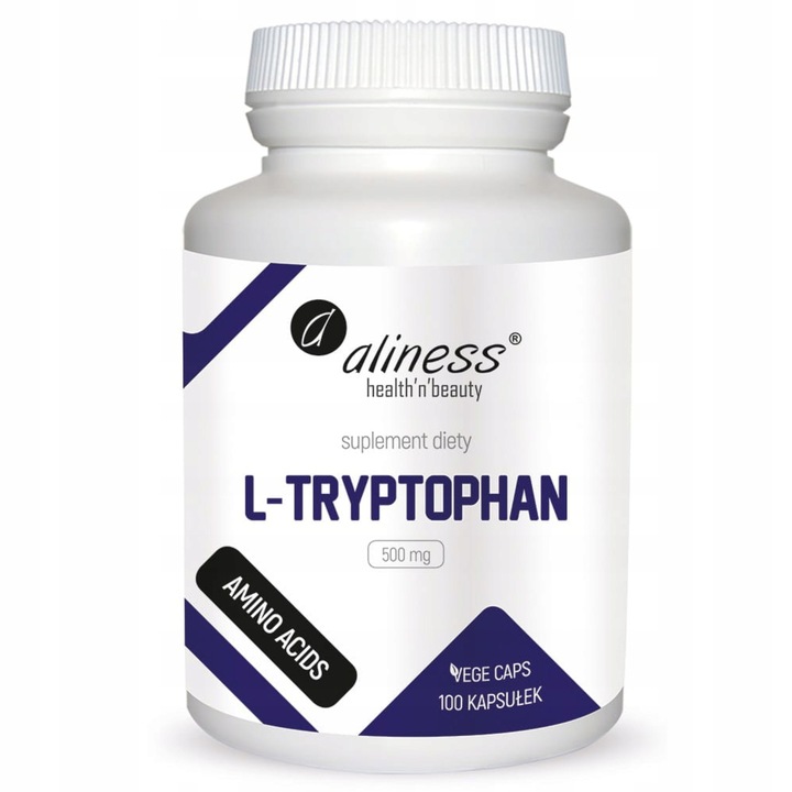Aliness L-TRYPTOFAN Tryptophan 500 mg 100 kaps DOBRY SEN STRES