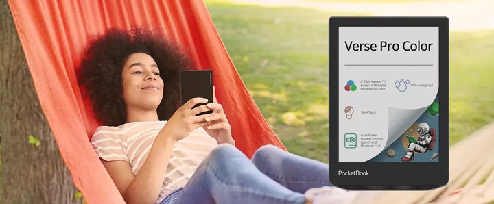 Czytnik Ebook Tablet PocketBook Verse Pro Color 16 GB 6 Cali Czarny