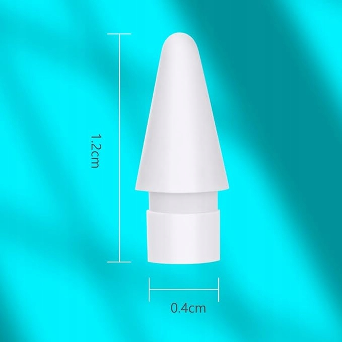 3X KOŃCÓWKA KOMPATYBILNA Z OŁÓWKIEM APPLE PENCIL RYSIK 1 2 GENERACJI BIAŁE