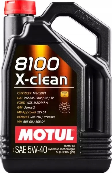 MOTUL 8100 X-CLEAN C3 5W40 API SN DEXOS2 5L