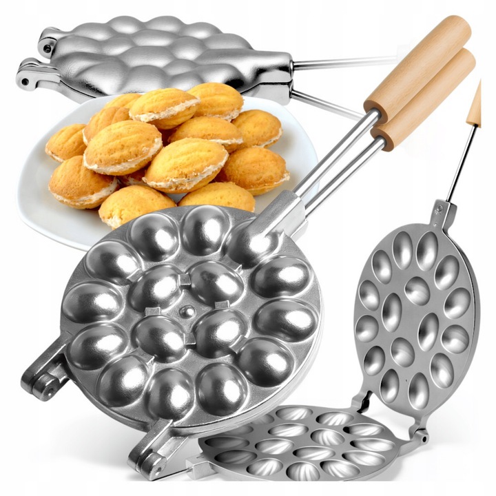 OPIEKACZ DO ORZESZKÓW CIASTEK NA ŚWIĘTA FORMA 16SZT PATELNIA