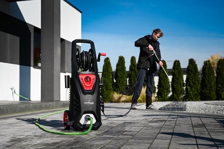 MYJKA CIŚNIENIOWA LEHMANN MOSIĄDZ 3000W INDUKCJA 350bar ZWIJACZ 12M