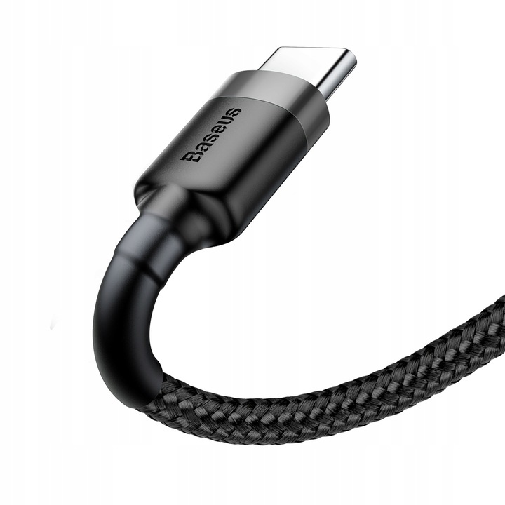 BASEUS MOCNY KABEL USB USB-C TYP-C PRZEWÓD OPLOT QUICK CHARGE 3.0 3A 50CM