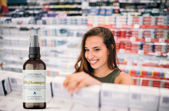Olej KONOPNY nawilża działa przeciwzapalnie na skórę