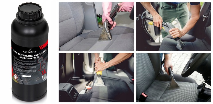 PŁYN 1L DO PRANIA DYWANÓW TAPICERKI samochodowej ŁADNY ZAPACH koncentrat