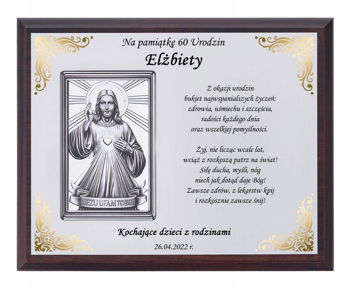 PREZENT NA URODZINY 18 30 40 45 50 60 65 70 80 90 OBRAZ W OZDOBNYM PUDEŁKU