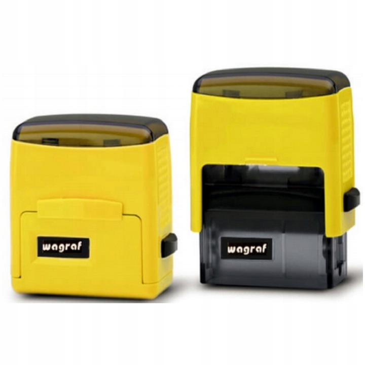 Pieczątka wagraf 4 firmowa LOGO Biurowa 6-7 linii tekstu kolory zatyczka