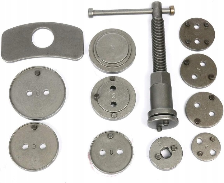 ZESTAW DO WYCISKANIA TŁOCZKÓW HAMULCOWYCH 12 EL.