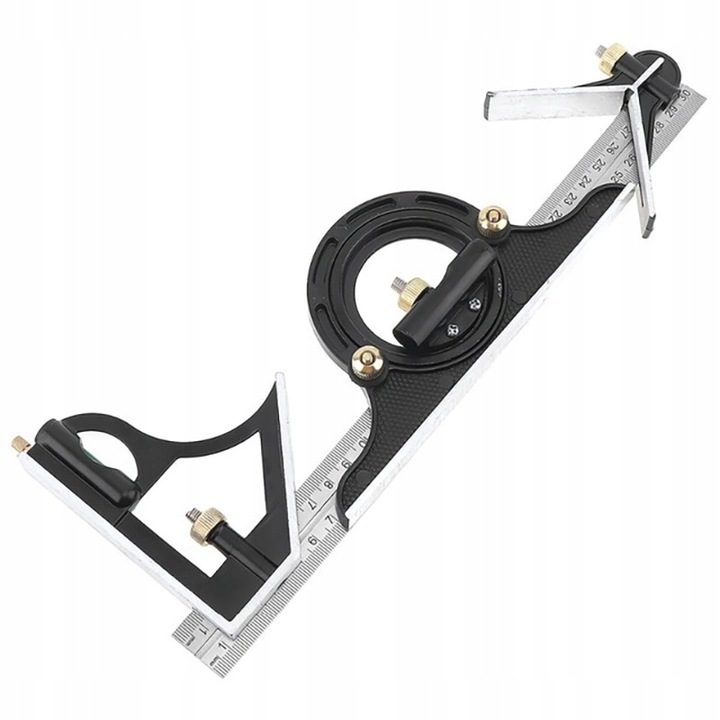 KĄTOWNIK KOMBINOWANY LINIAŁ 300 mm KĄTOMIERZ 0-180