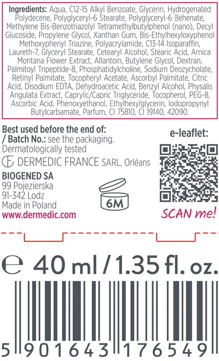 DERMEDIC REDNESS Krem korygujący na dzień UV + IR