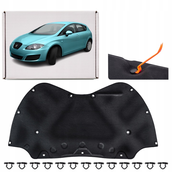 SEAT LEON II HATCHBACK 1P1 2005-2012 WYGŁUSZENIE MASKI 1P0863831B