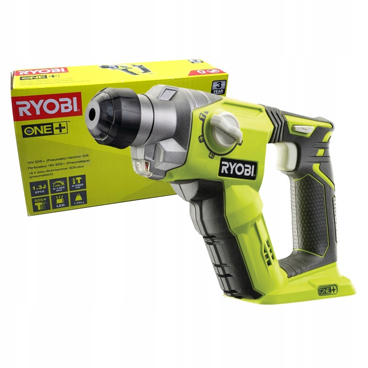 RYOBI AKUMULATOROWA MŁOTOWIERTARKA UDAROWA 18V SDS+ MŁOT R18SDS-0 SOLO