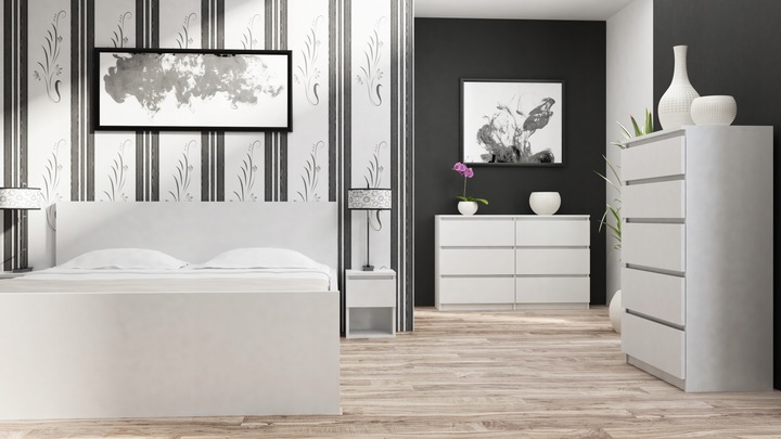 KOMODA SZAFKA 3 SZUFLADY MALWA M3 BIAŁA